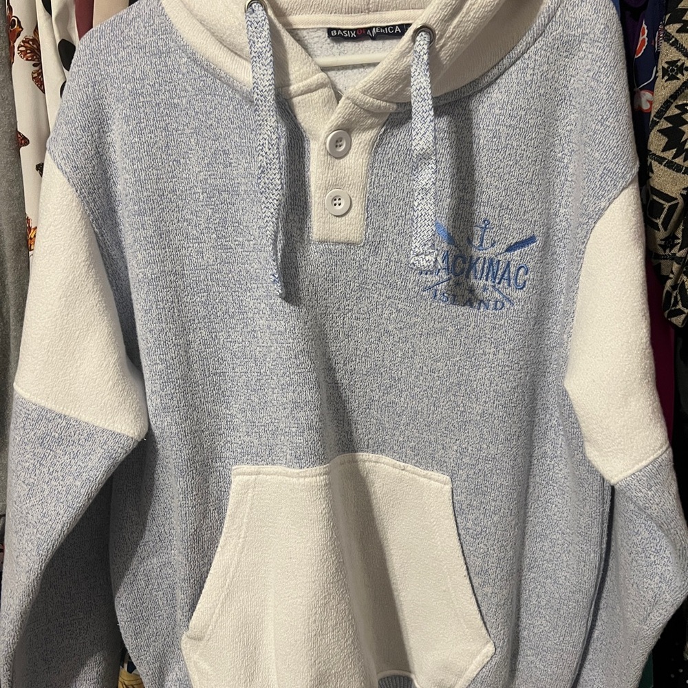 Blue and White sweater